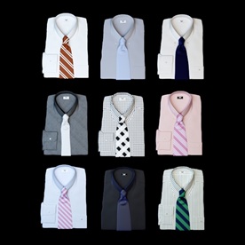 领带衬衫模型