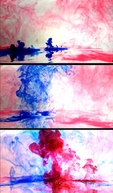 彩色水墨烟雾流体视频背景