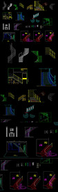 各种款式楼梯CAD图纸