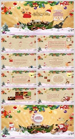 圣诞节中英文电子祝福贺卡ppt