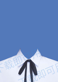 丝带白衬衫模板