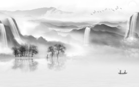 简约唯美高档山水 TIF分层