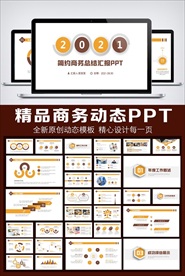 时尚简约工作总结计划PPT模板