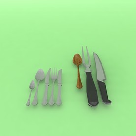餐具模型 厨具 餐台