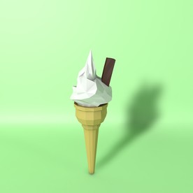 食品 冰激凌模型 奶油