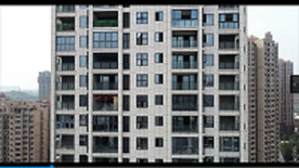 城市俯拍高楼航4K视频素材