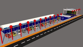 汽车车展现场su模型