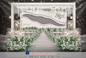 白色婚礼仪式区