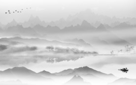 高清 高档意境山水 TIF分层