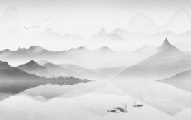 新款 新款意境山水 TIF分层