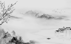 客厅 新款意境山水 TIF分层