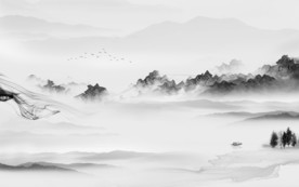 简约新款意境山水 TIF分层