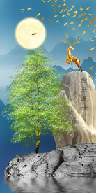 石来运转晶瓷画