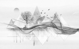 烟雾大气新装饰画 TIF分层