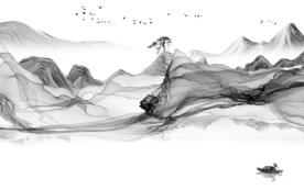 大气 灰色新款山水 TIF分层