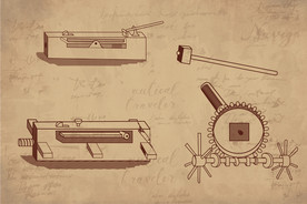 达芬奇手稿机械力齿轮联动运动