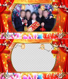 新春拜年透明通道边框03版