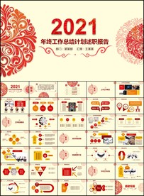 喜庆花纹2021年述职报告计划