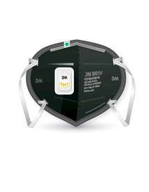 黑色N95矢量口罩