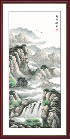 国画山水 山水国画 国画风景画