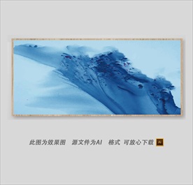 新中式抽象色彩装饰画