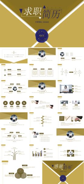 求职个人简历毕业学生PPT模板