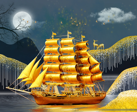 一帆风顺装饰画