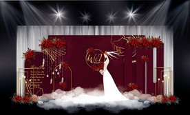 酒红色婚礼