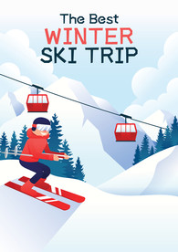 冬季户外滑雪运动