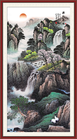 水墨山水画