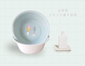 塑料盆贴