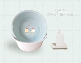 塑料盆贴