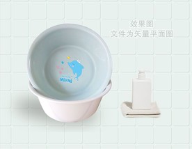 塑料盆贴