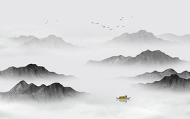 水墨山水画