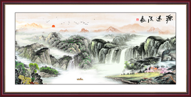 山水画水墨山水画意境山水画