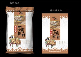 传统面粉包装