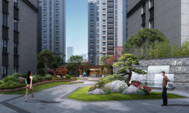 小区入口泰山石景观