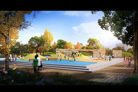 公园广场景观设计效果图