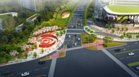 道路景观设计效果图