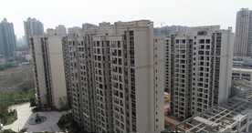 城市无人机航拍楼盘4K高清视频