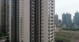 城市无人机航拍楼盘4K高清视频