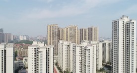 俯瞰航拍精品楼盘视频素材