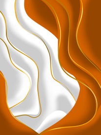 金线玉石 橙色 玄关抽象