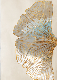 金箔银杏叶子玄关 分层