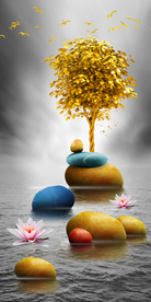 转运石玄关  莲花