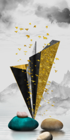 转运石玄关 纸飞机