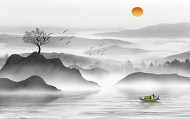 新中式水墨山水