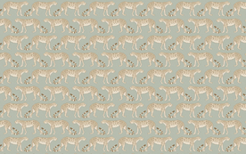 欧式猎豹动物背景墙