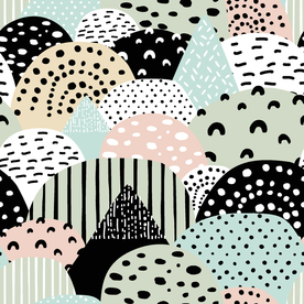 卡通 点子 几何 扇形