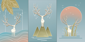 小清新麋鹿玄关